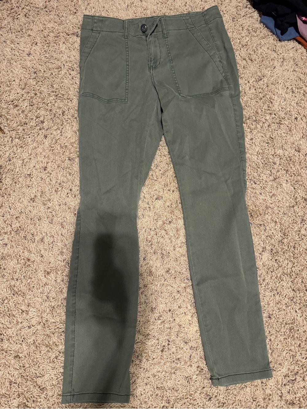 CAbi Olive Green Utility Trousers